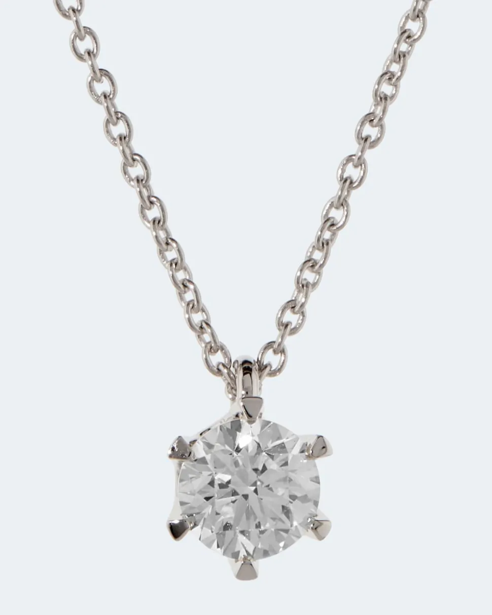Brillant-Anhänger mit Kette 0,70 ct