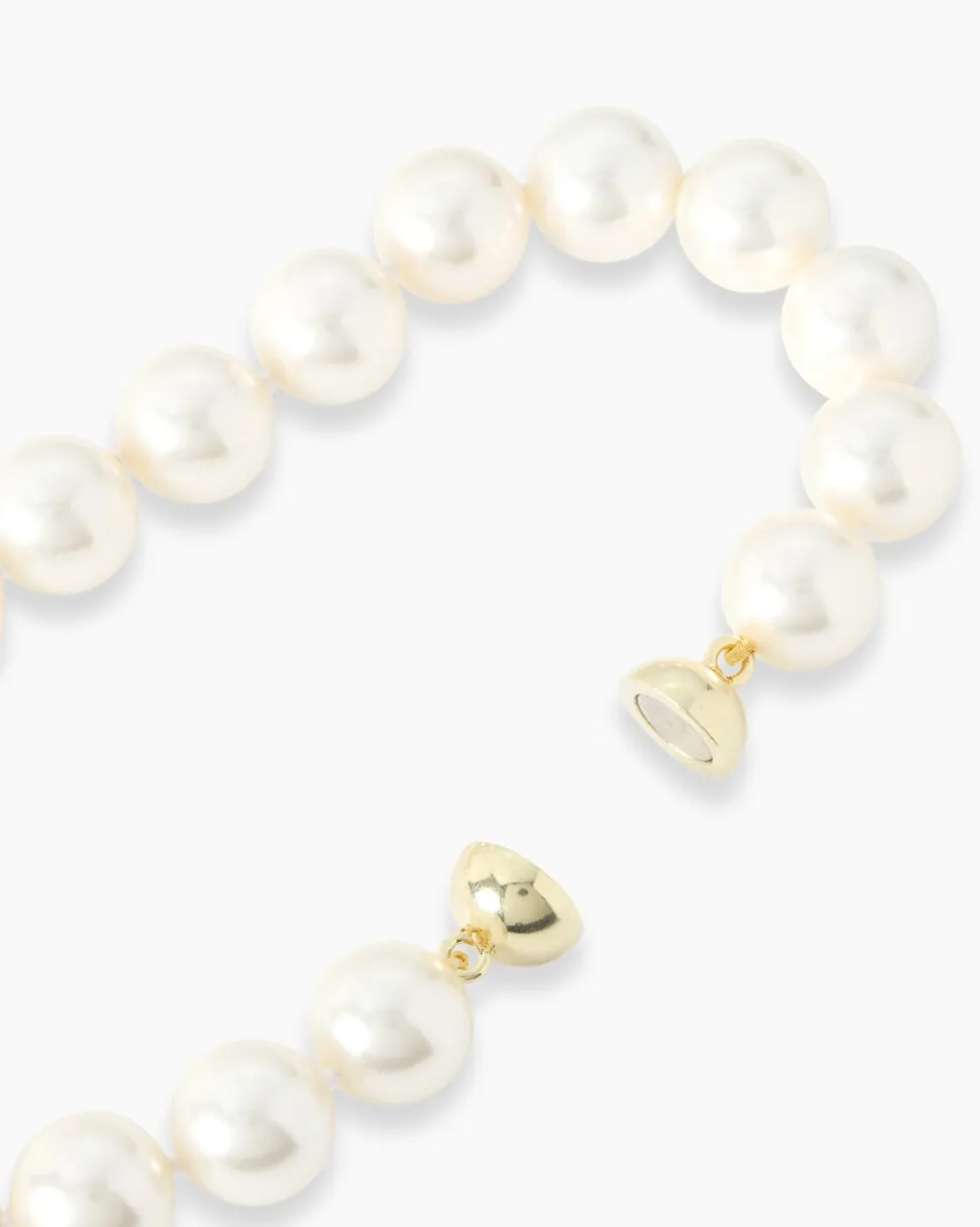 Collier mit MK-Perlen und Zirkonia