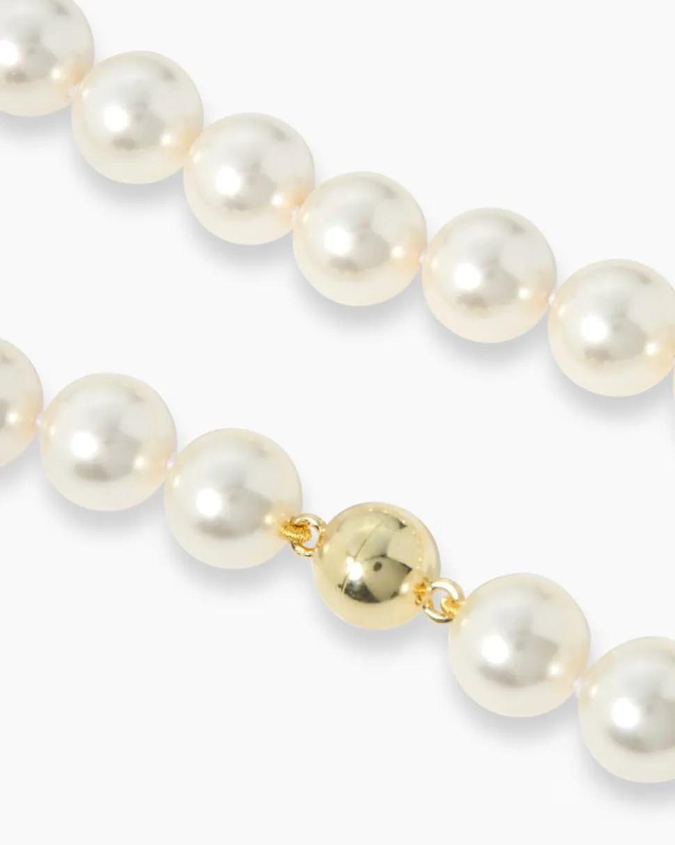 Collier mit MK-Perlen und Zirkonia