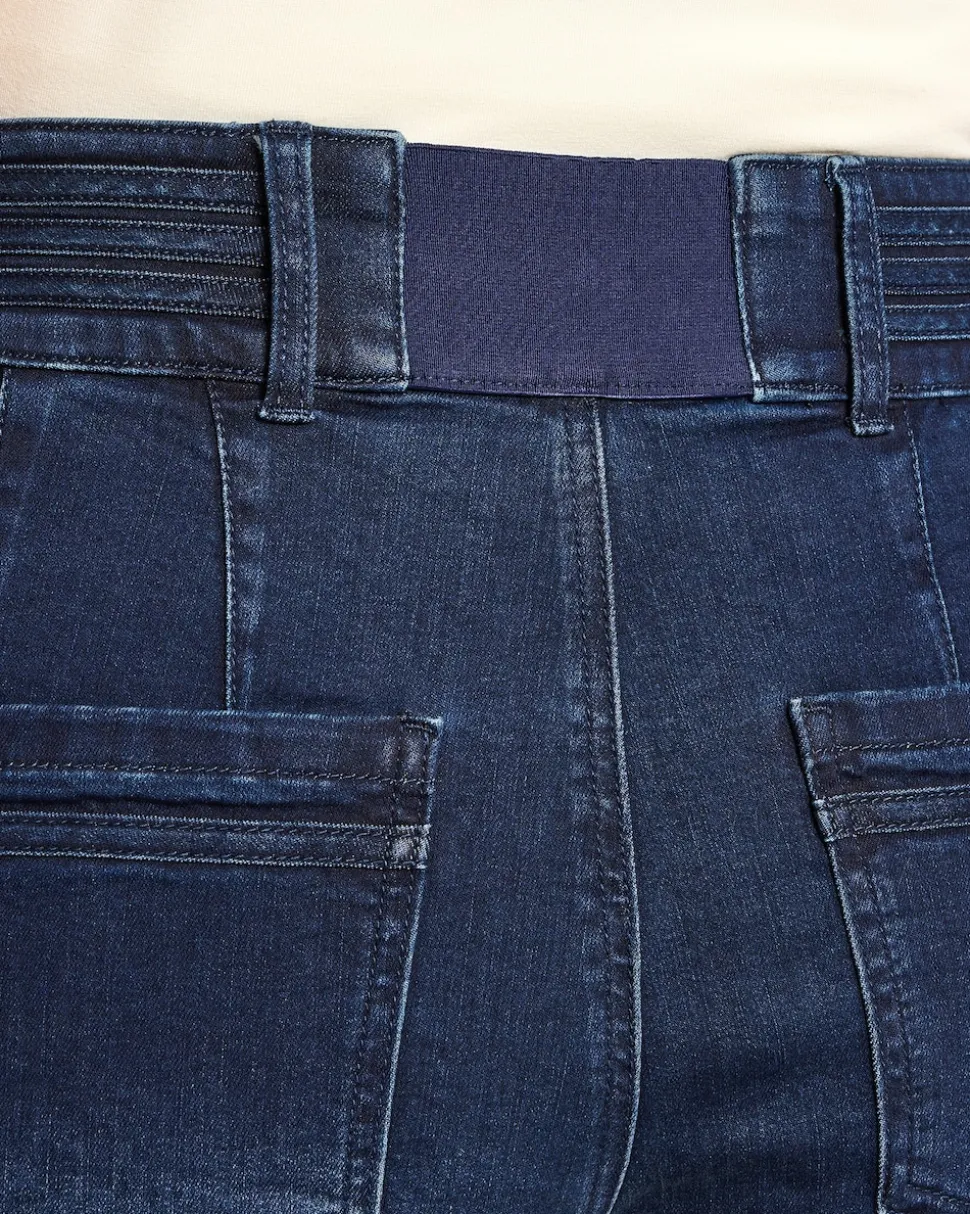 Denim Hose mit Bunddetail