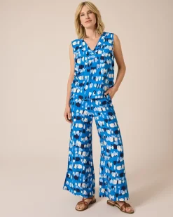 Print-Hose mit Schnürdetail