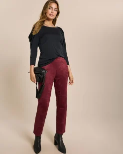 Schlupfhose aus Veloursimitat