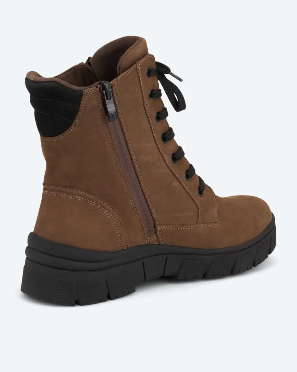 Schnürstiefel mit Zipper