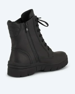 Schnürstiefel mit Zipper