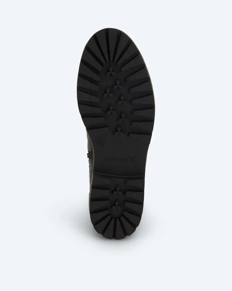 Stiefelette in Krokolack