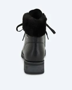 Stiefelette mit Webpelz